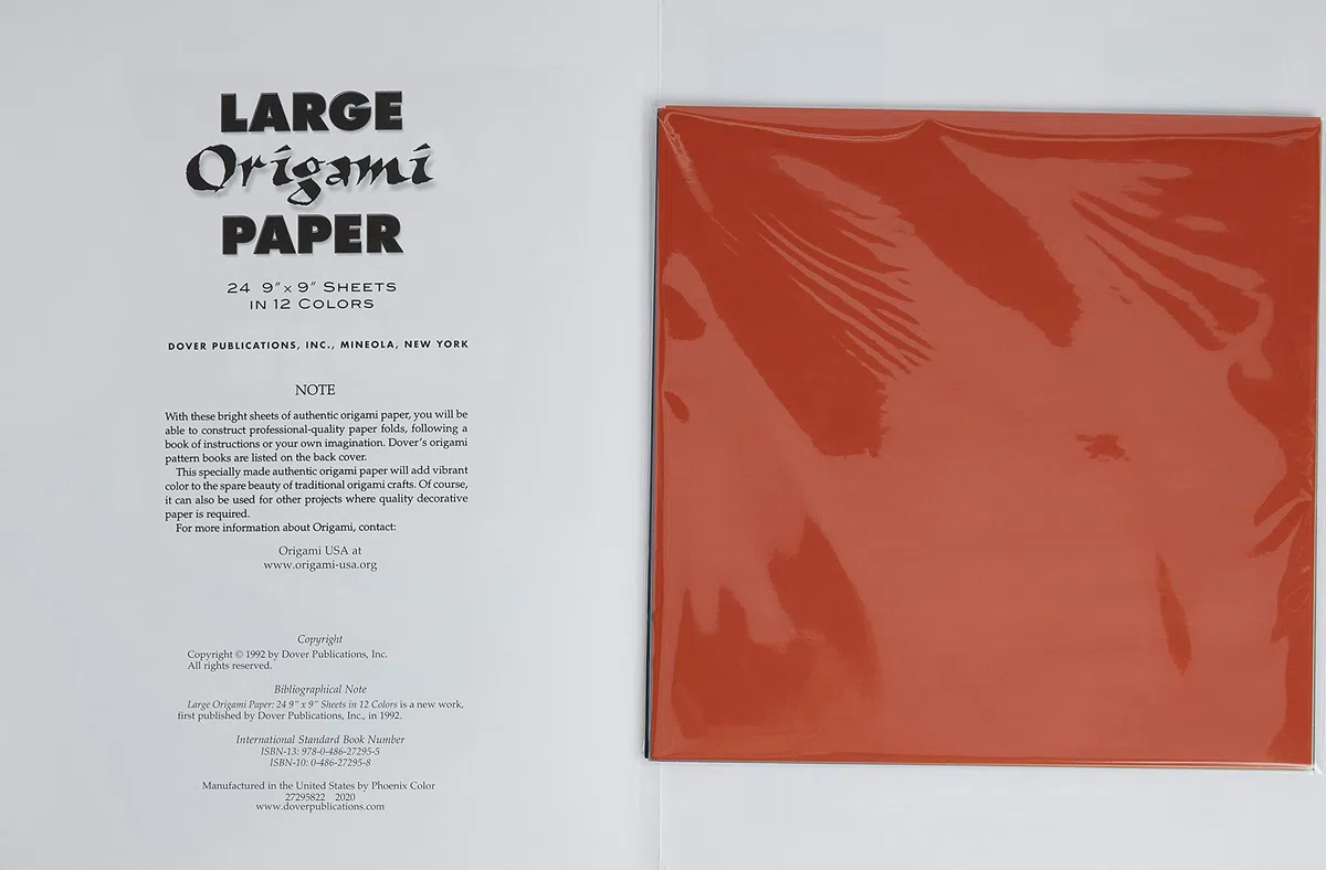 Large Origami Paper: 24 9 X 9 Sheets in 12 Colors