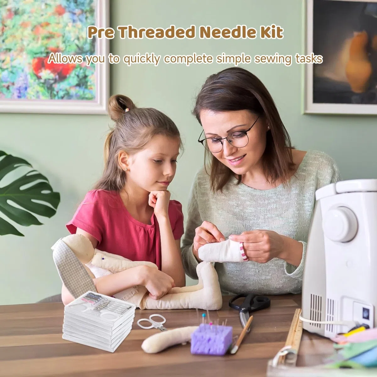 48-częściowy zestaw do szycia kompaktowy do podróży, domu i nagłych wypadków
